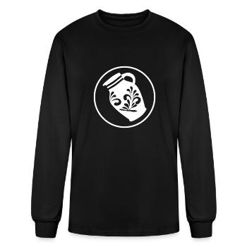 Babbel Hesse Hessian gift Cider Appelwoi - Men's Long Sleeve T-Shirt - black - Front