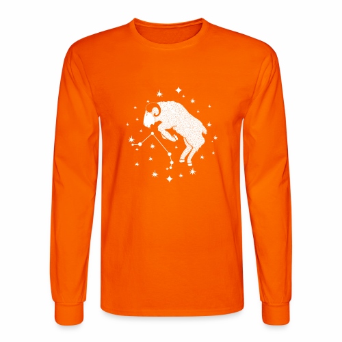Ambitious Aries Constellation Birthday March April - Men's Long Sleeve T-Shirt