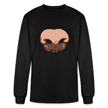 Giant Dog Nose - Men's Long Sleeve T-Shirt - black - Front