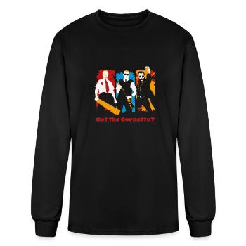 Hot Fuzz Worlds End Zombie Shaun Of The Dead - Men's Long Sleeve T-Shirt - black - Front