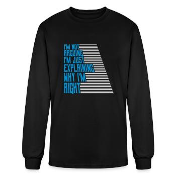 I'm not arguing saying - Men's Long Sleeve T-Shirt - black - Front