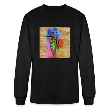 Justice and Law - Men's Long Sleeve T-Shirt - black - Front