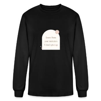 learn from your mistakes - Men's Long Sleeve T-Shirt - black - Front