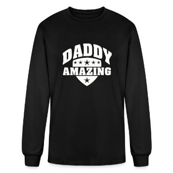DADDY AMAZING - Men's Long Sleeve T-Shirt - black - Front