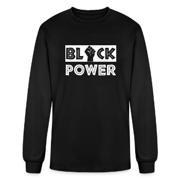 Black Power Fist - Men's Long Sleeve T-Shirt - black - Front
