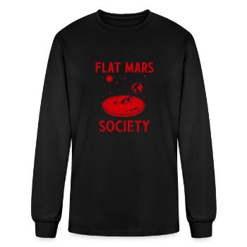 Flat Mars Society - Men's Long Sleeve T-Shirt - black - Front