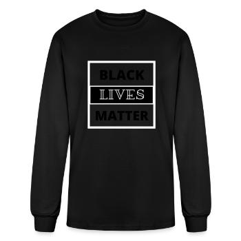 live - Men's Long Sleeve T-Shirt - black - Front