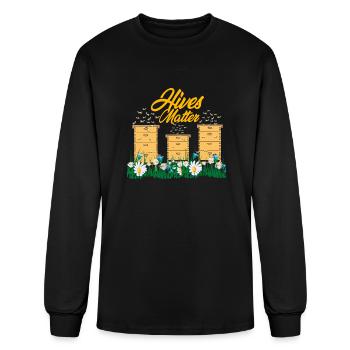 All Hives Matter BeeHives Matter - Men's Long Sleeve T-Shirt - black - Front