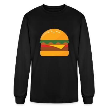 Hamburger - Men's Long Sleeve T-Shirt - black - Front