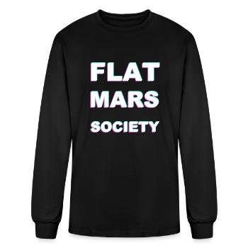 Flat Mars Society - Men's Long Sleeve T-Shirt - black - Front