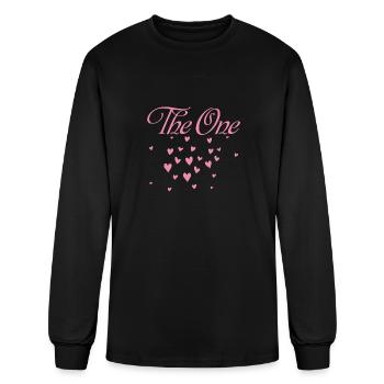The One Love Hearts - Men's Long Sleeve T-Shirt - black - Front