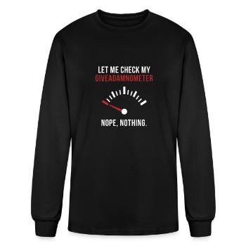 Nope Nothing - Men's Long Sleeve T-Shirt - black - Front