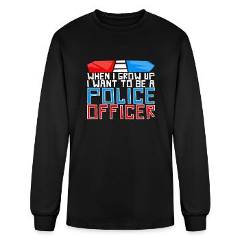 Future Police Officer - Men's Long Sleeve T-Shirt - black - Front