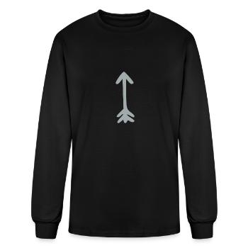 Arrow - Men's Long Sleeve T-Shirt - black - Front