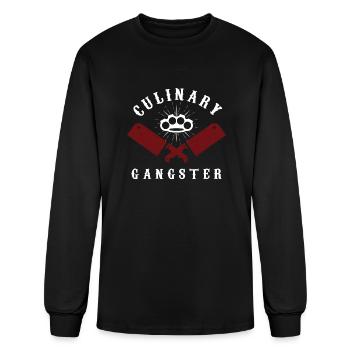 Culinary Gangster Kitchen Chef Restaurant Gastrono - Men's Long Sleeve T-Shirt - black - Front