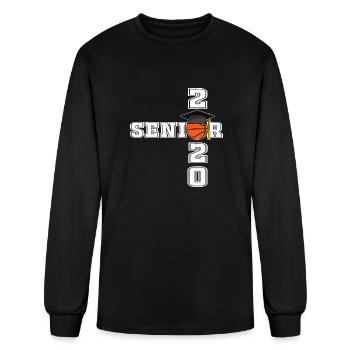 Senior 2020 Basketball Players High School Graduat - Men's Long Sleeve T-Shirt - black - Front