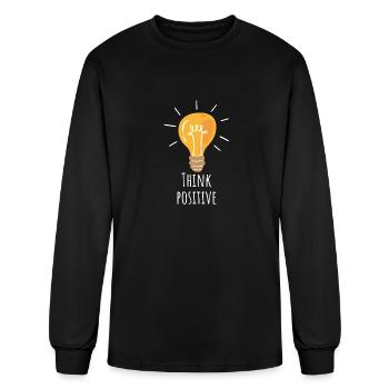 Think Positive - Men's Long Sleeve T-Shirt - black - Front