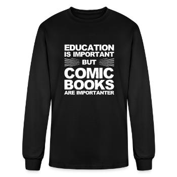 Cool Comic Book Art Women Comic - Men's Long Sleeve T-Shirt - black - Front