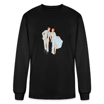 Couple love - Men's Long Sleeve T-Shirt - black - Front