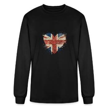 The Heart of The United Kingdoms of Great Britain - Men's Long Sleeve T-Shirt - black - Front