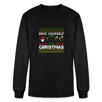 Have Merry Little Christmas - Men's Long Sleeve T-Shirt - black - Front