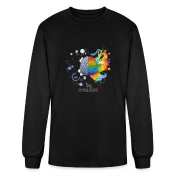 Enhance Creative - be creative be you - Men's Long Sleeve T-Shirt - black - Front