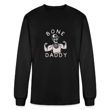 BONE DADDY - Men's Long Sleeve T-Shirt - black - Front