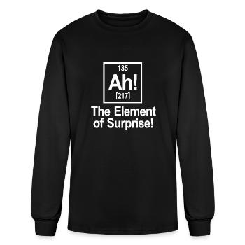 Ah Element Of Surprise - Men's Long Sleeve T-Shirt - black - Front