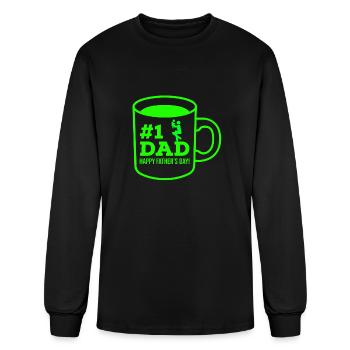 Number One Dad - Men's Long Sleeve T-Shirt - black - Front
