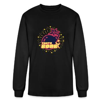 That s Bomb - Men's Long Sleeve T-Shirt - black - Front