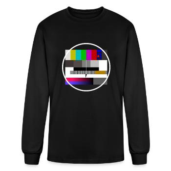 No signal TV screen FuBK - Men's Long Sleeve T-Shirt - black - Front
