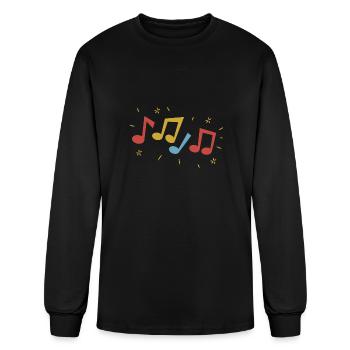 Music - Men's Long Sleeve T-Shirt - black - Front