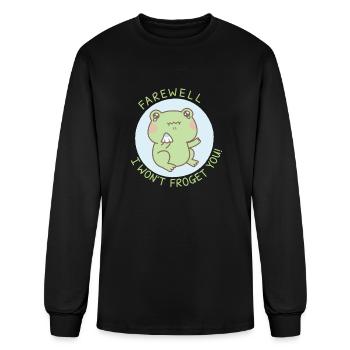 Crying Frog Farewell I Won t Froget You - Men's Long Sleeve T-Shirt - black - Front