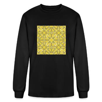 Arabesque Pattern Nineteen - Men's Long Sleeve T-Shirt - black - Front