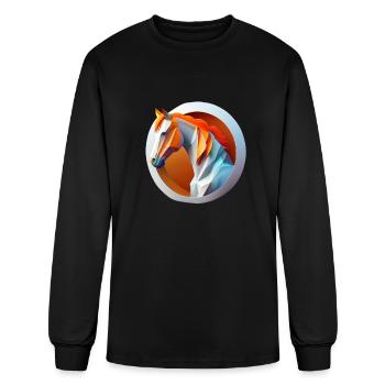 Majestic Horse Head - Men's Long Sleeve T-Shirt - black - Front