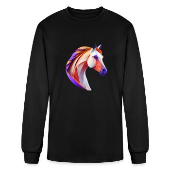 Elegant Horse Head - Men's Long Sleeve T-Shirt - black - Front