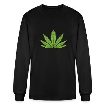 Cannabis - Men's Long Sleeve T-Shirt - black - Front