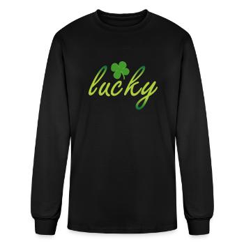 Lucky Charms - Men's Long Sleeve T-Shirt - black - Front