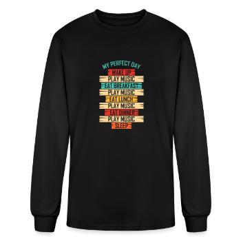 Play Music - Men's Long Sleeve T-Shirt - black - Front