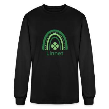 Linnet Clover Charm Boho Rainbow - Men's Long Sleeve T-Shirt - black - Front