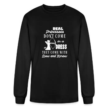 Archery Lover Bow And Arrow - Men's Long Sleeve T-Shirt - black - Front