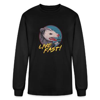 uploaded - Men's Long Sleeve T-Shirt - black - Front