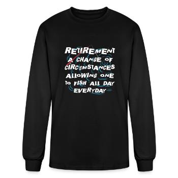 Fishing - Men's Long Sleeve T-Shirt - black - Front