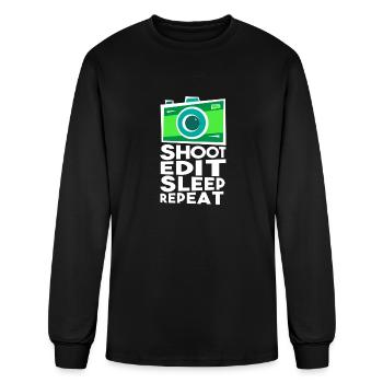 Photographer - Men's Long Sleeve T-Shirt - black - Front