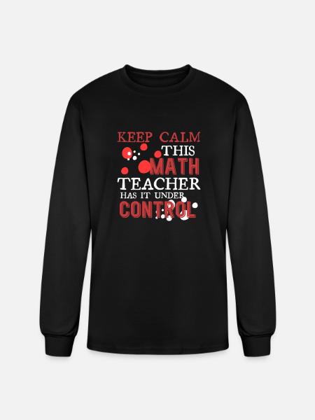 math teacher - Men's Long Sleeve T-Shirt - black
