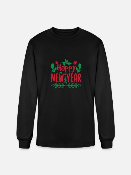 New Year - Men's Long Sleeve T-Shirt - black