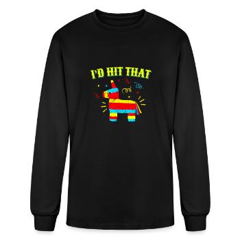I'd Hit That Pinata - Men's Long Sleeve T-Shirt - black - Front