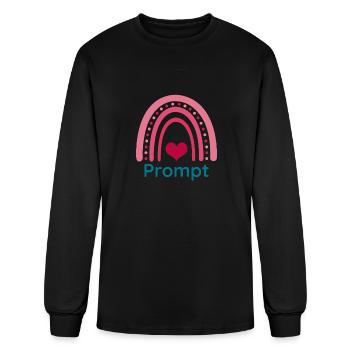 Prompt Viva Magenta Boho Rainbow - Men's Long Sleeve T-Shirt - black - Front