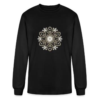 batik - Men's Long Sleeve T-Shirt - black - Front