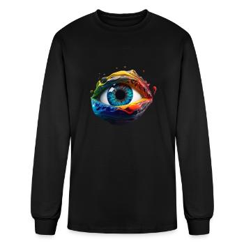 Third Eye Psychedelic - Men's Long Sleeve T-Shirt - black - Front